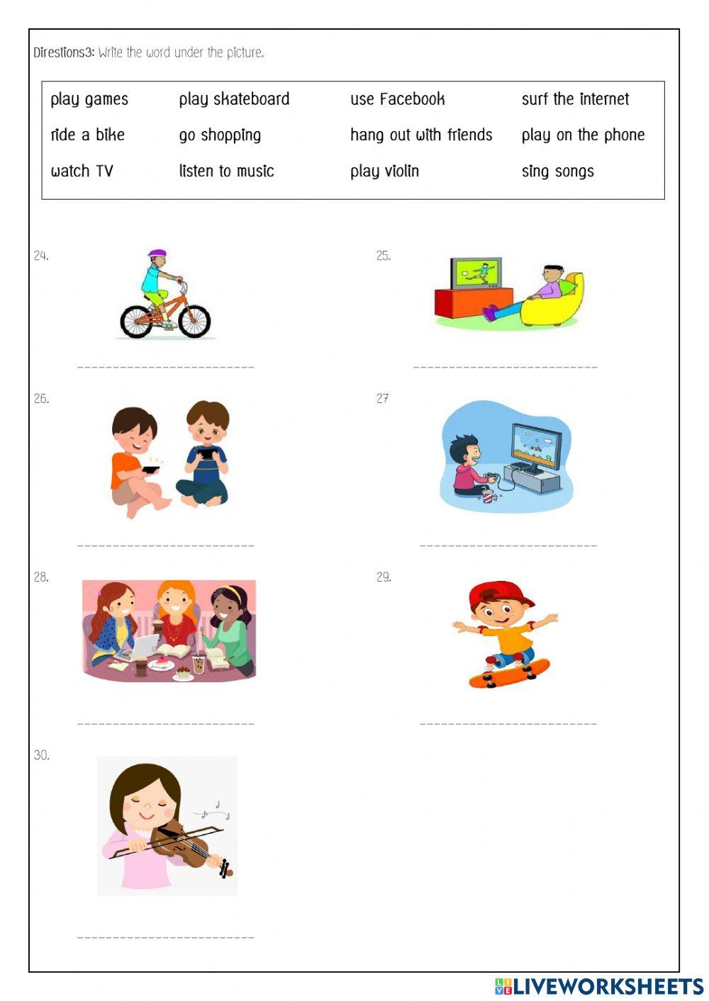 What do you like to do?