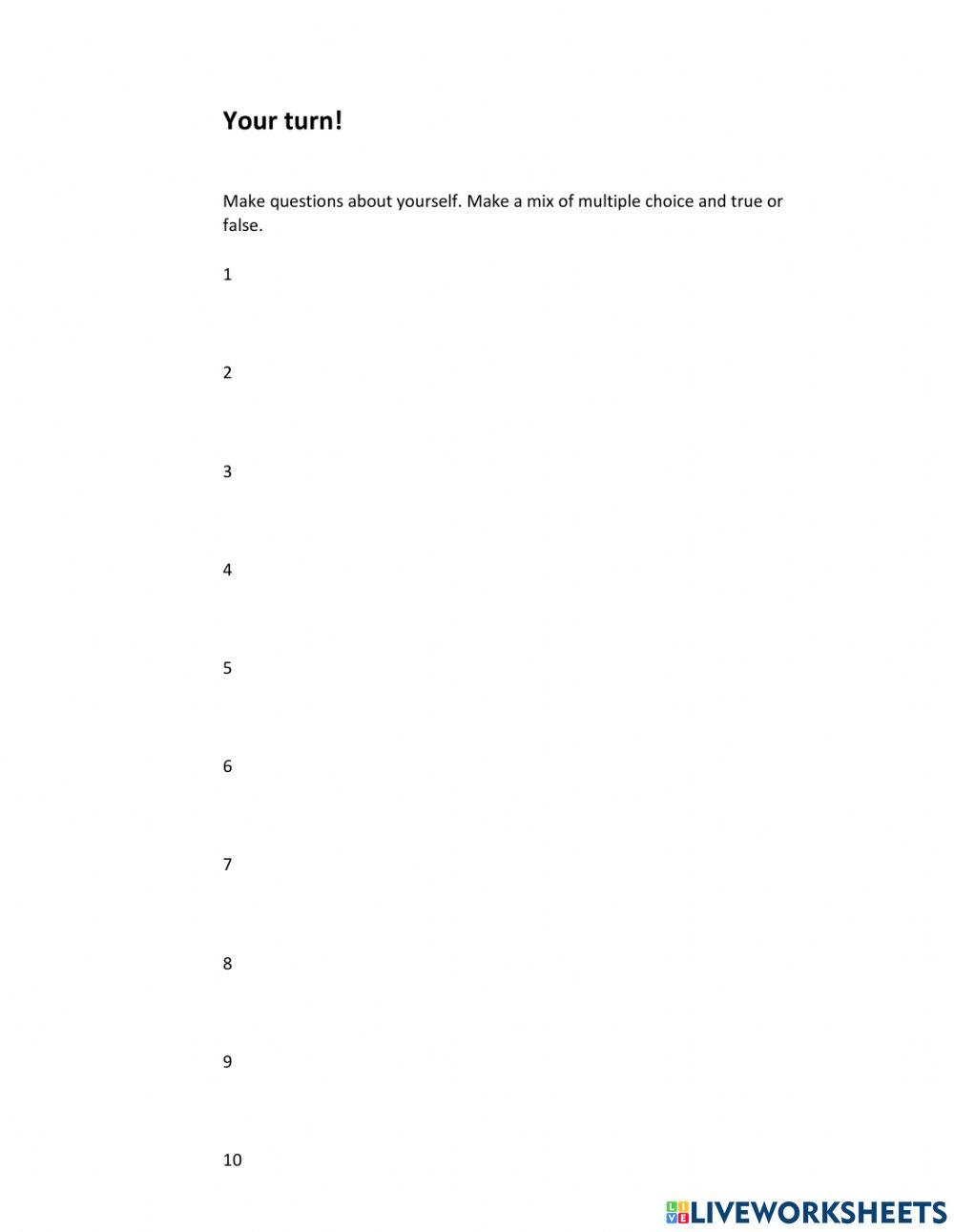 Making Quiz Questions