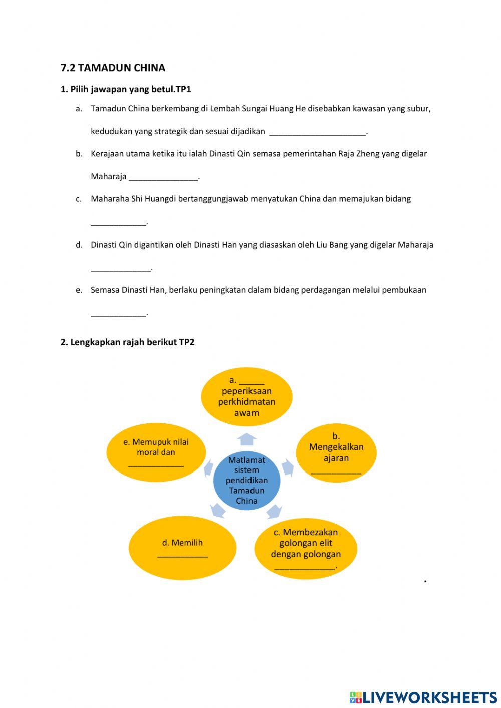 7.2 Perkembangan dan matlamat pendidkan tamadun china tp1 dan tp2