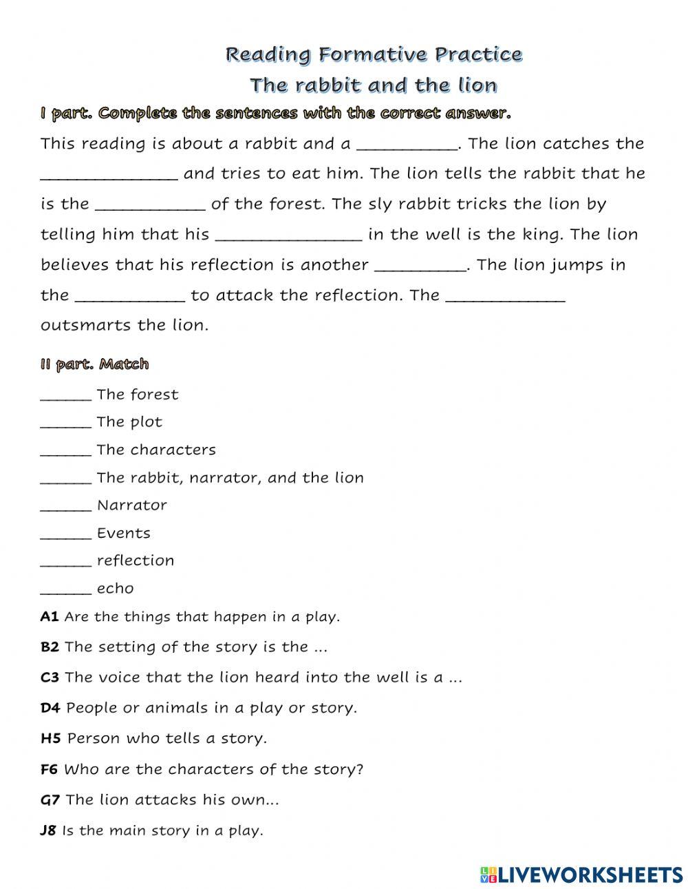 The rabbit and the lion