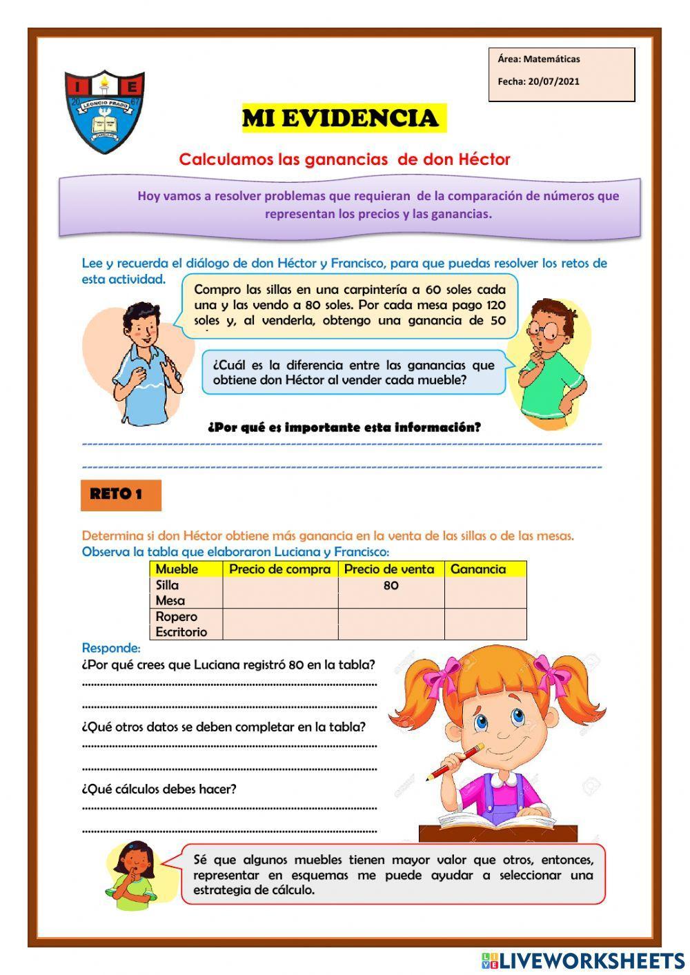 Calculamos las ganancias de don Héctor