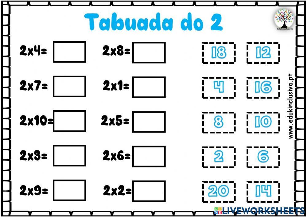Tabuada do 2, 5 e 10 – Jogo Interativo (Teacher-Made)