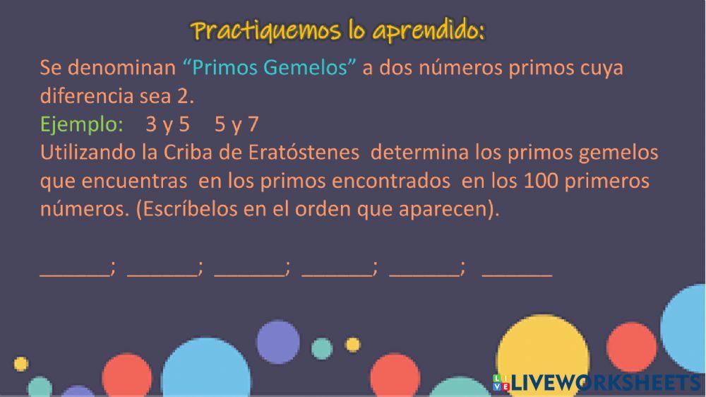 Criba de Erastostenes