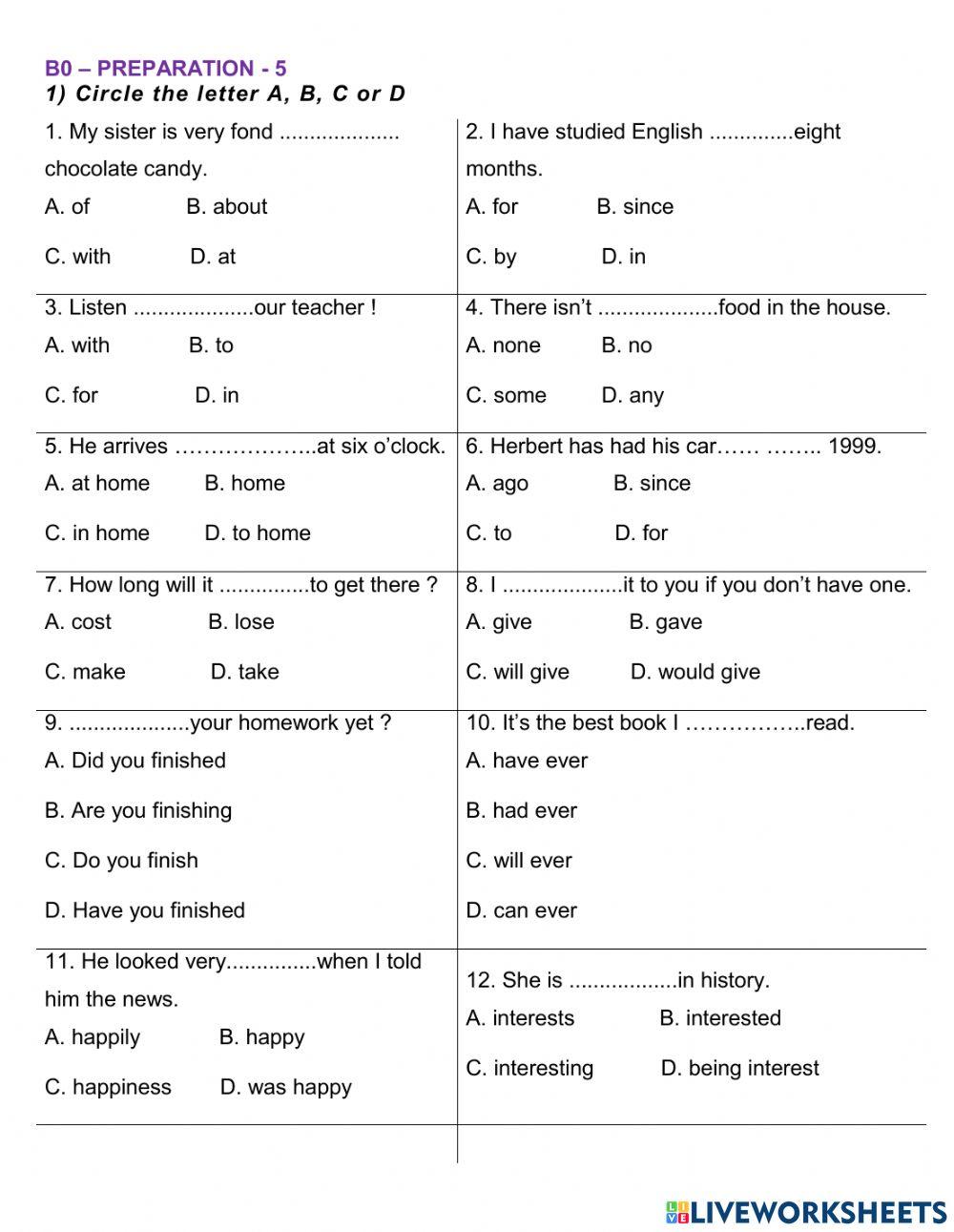 B0 - preparation - 5