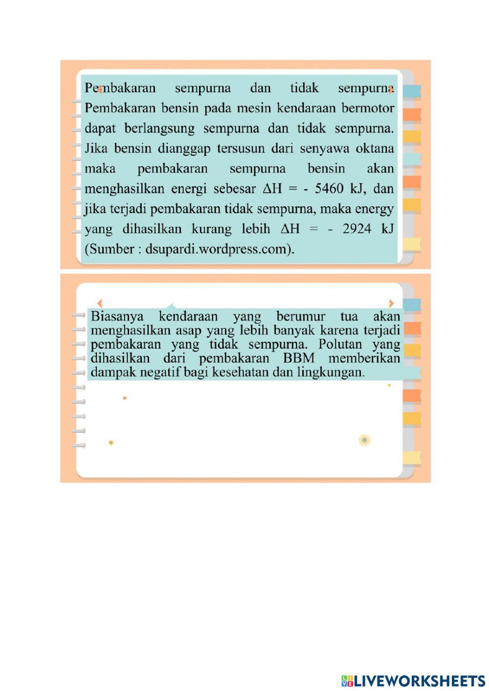 Pembakaran Hidrokarbon