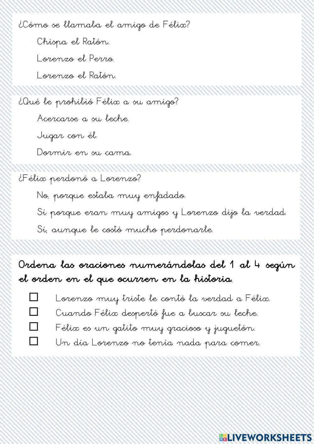 CLECT. 2º El gato Félix