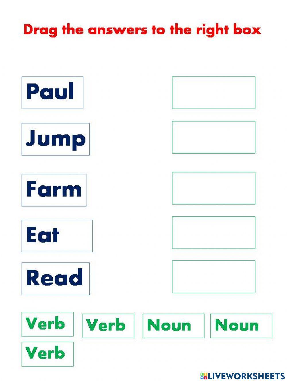 Nouns and Verbs