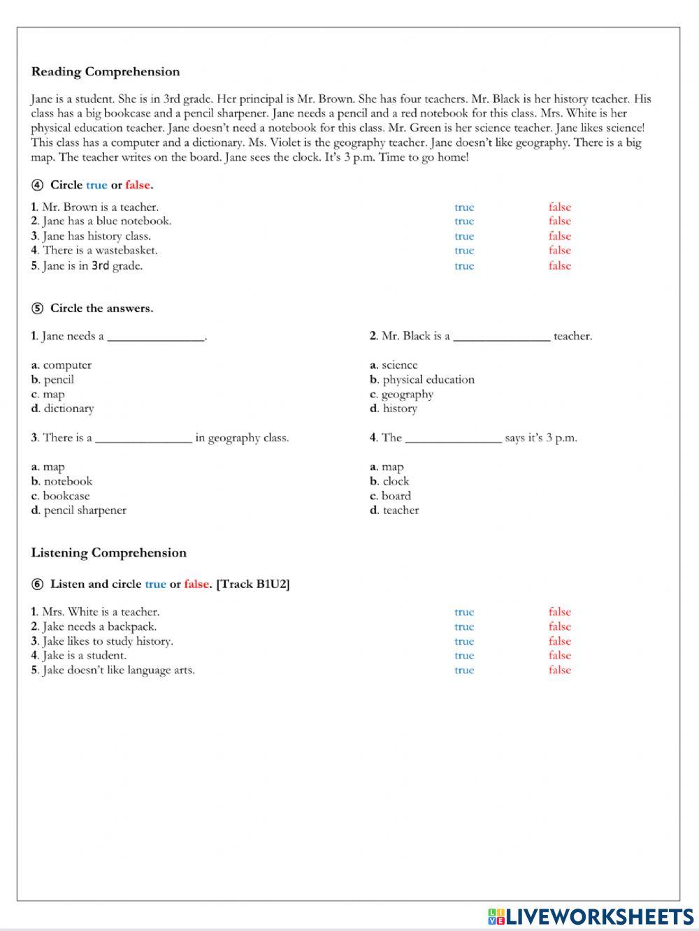 New Frontiers : Unit 2 Test B