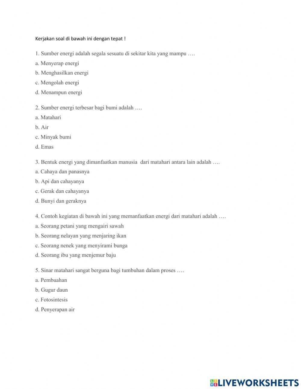 Sumber energi TEMA 2