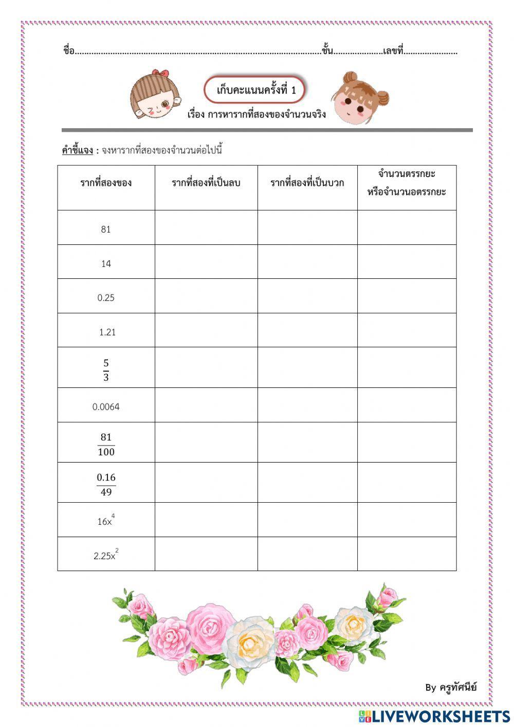 แบบทดสอบ