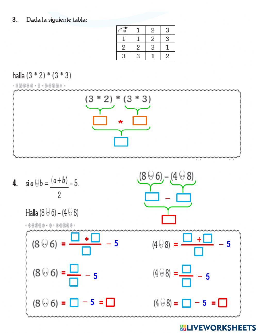 Evaluación  de razonamiento matemático