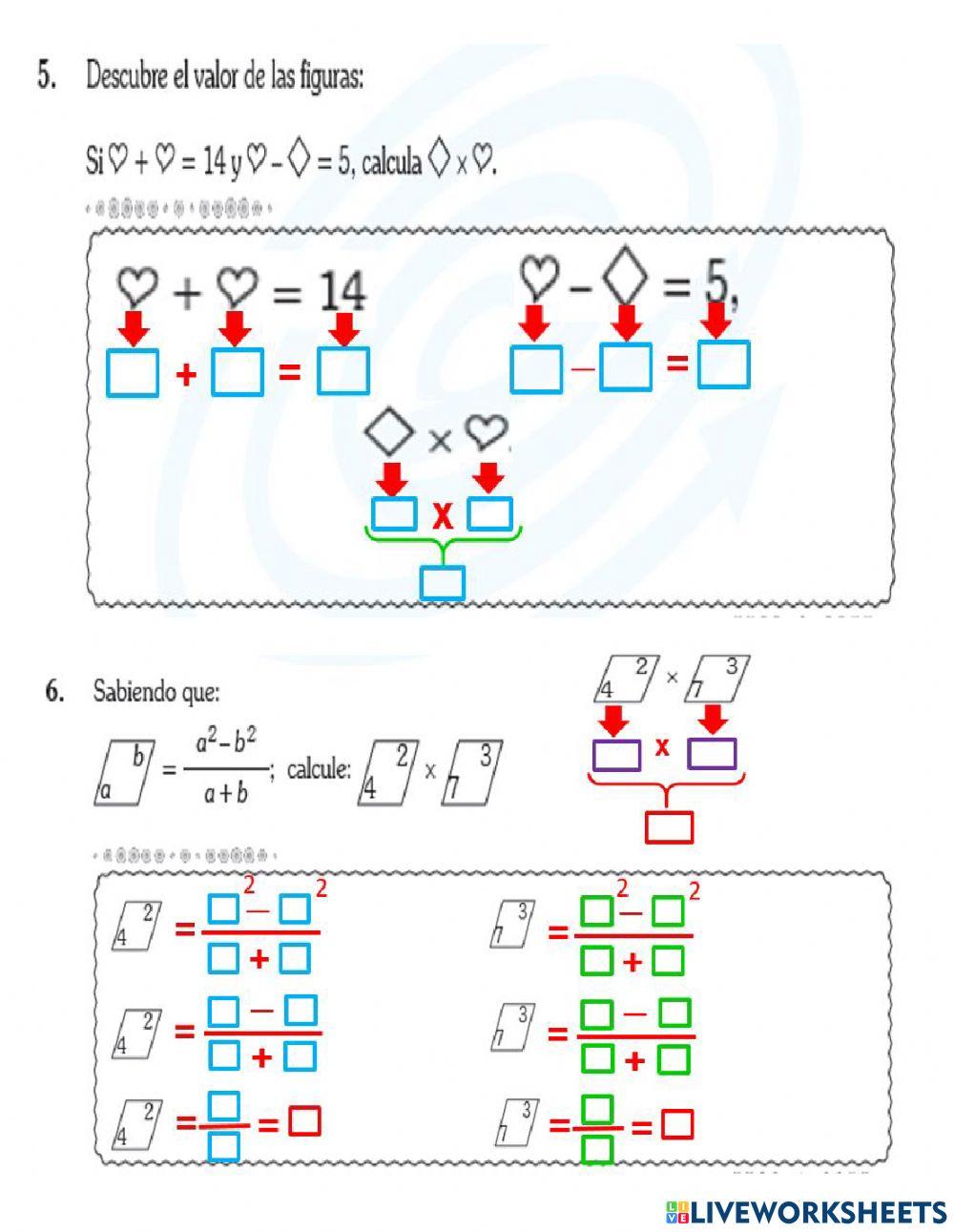 Evaluación  de razonamiento matemático
