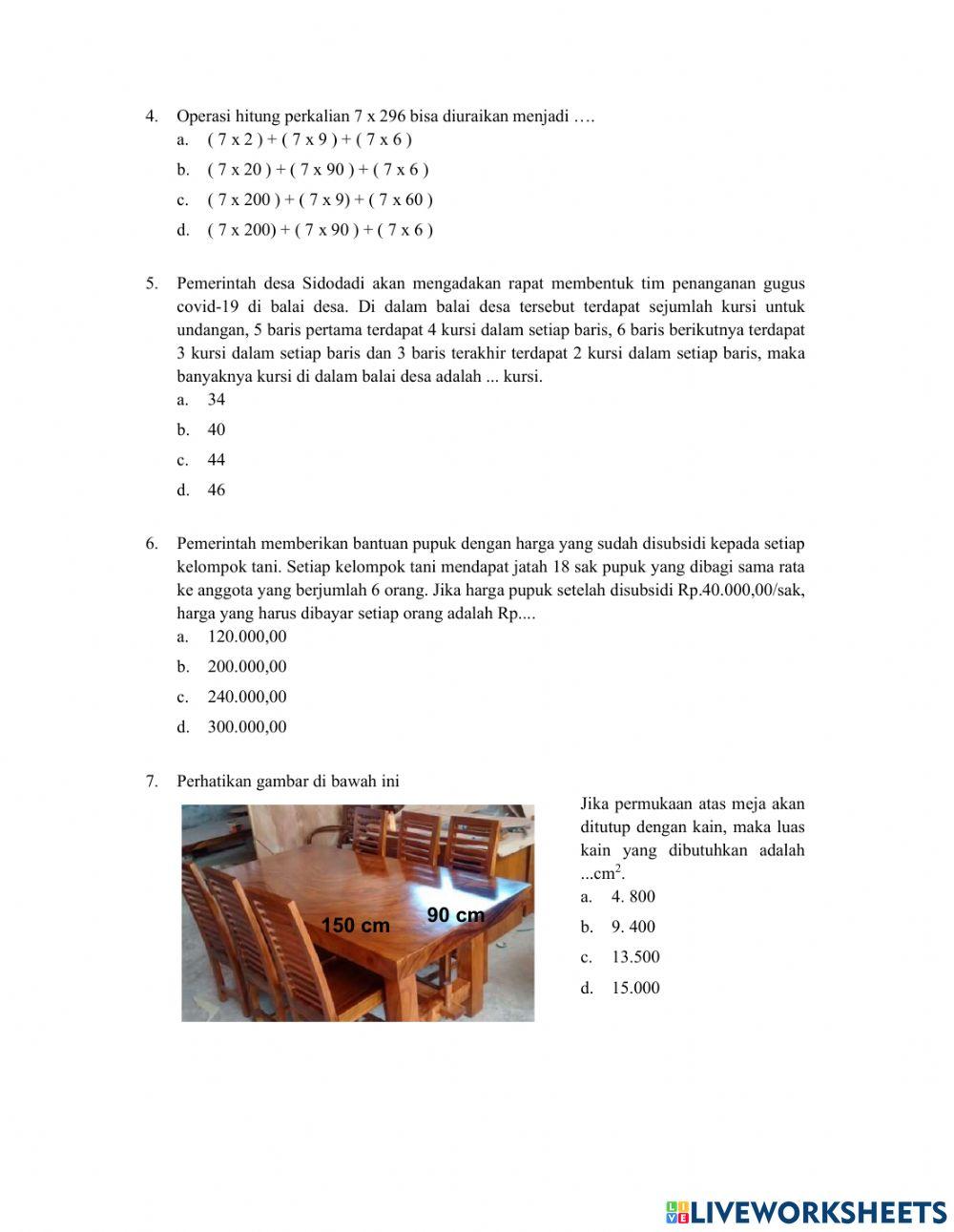 AKM Numerasi Kelas 5