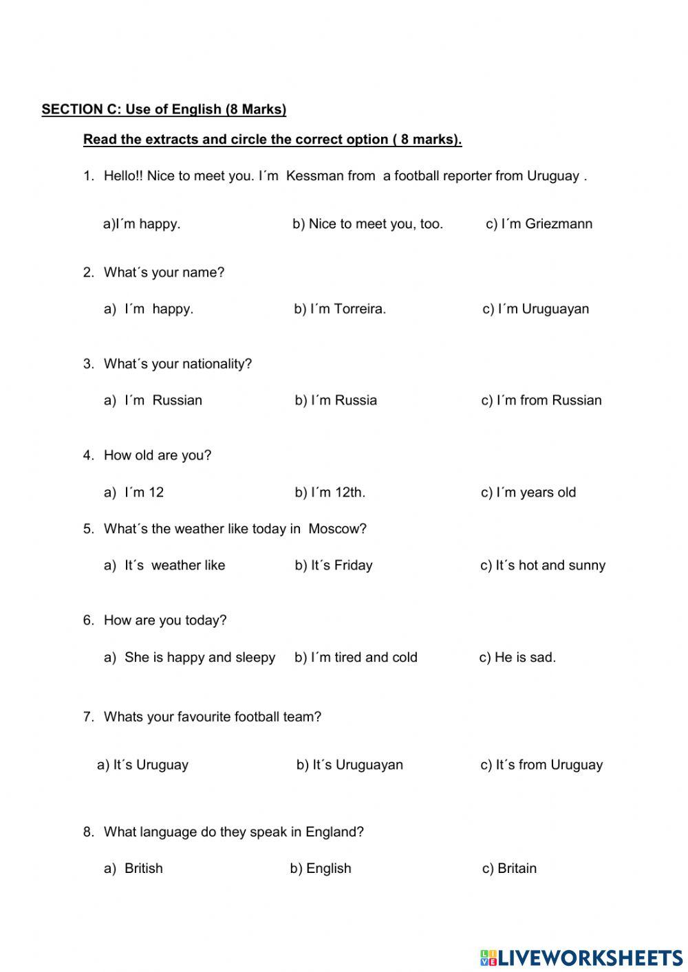 Favourites football players