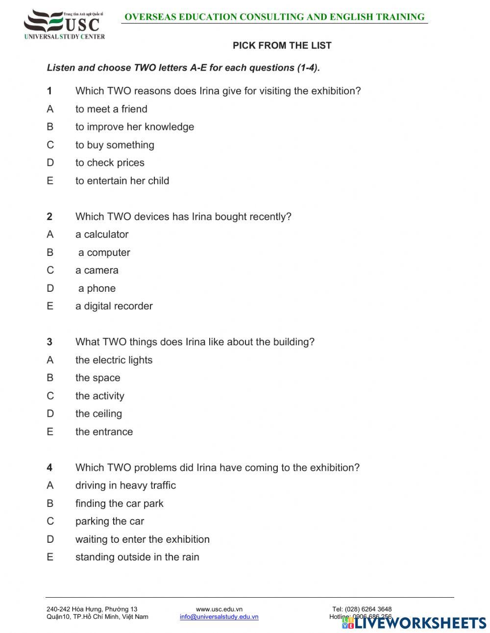 Complete ILETS 4-5 - Unit  4 LISTENING SB