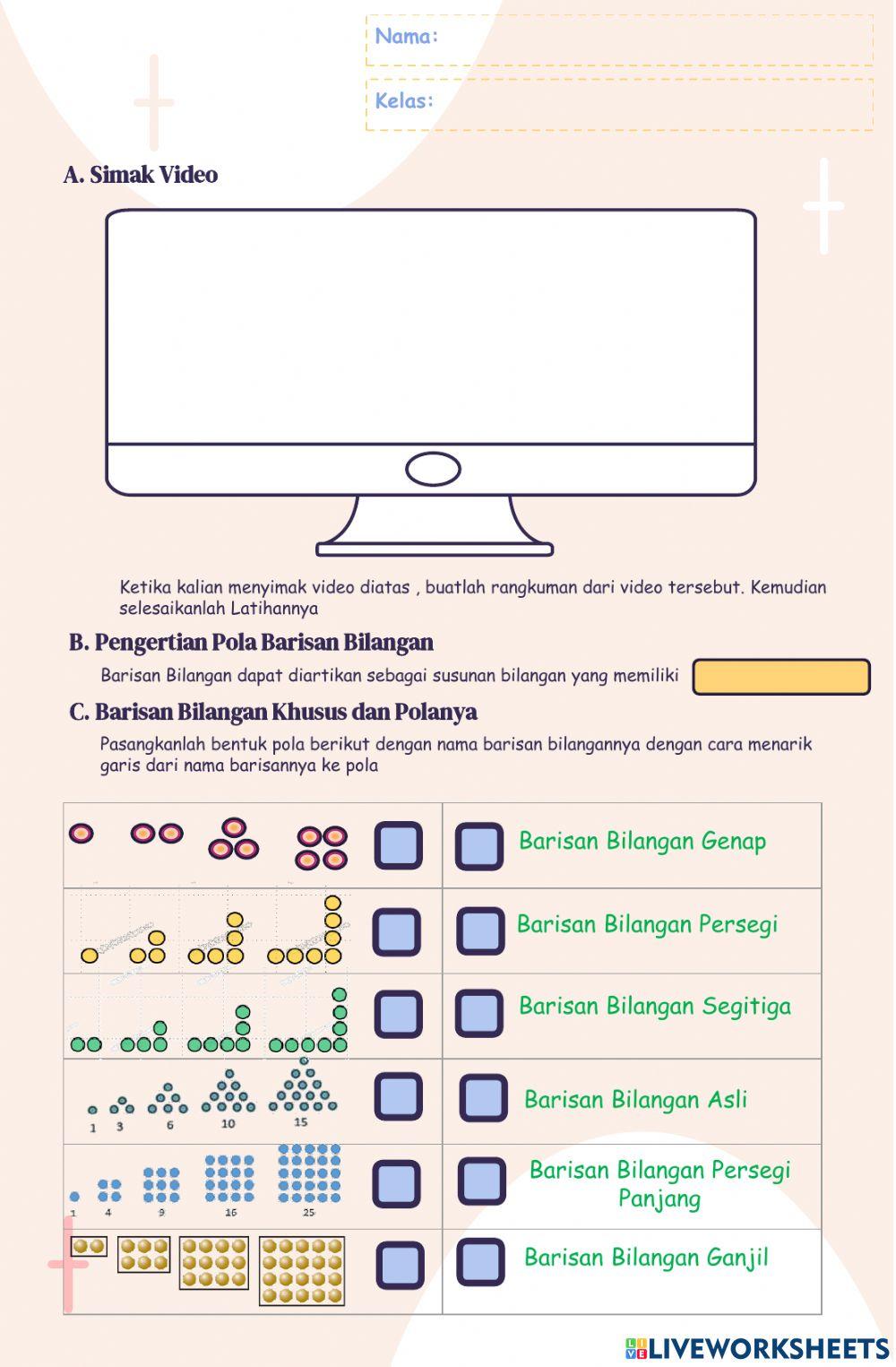 Lkpd pola barisan konfigurasi objek