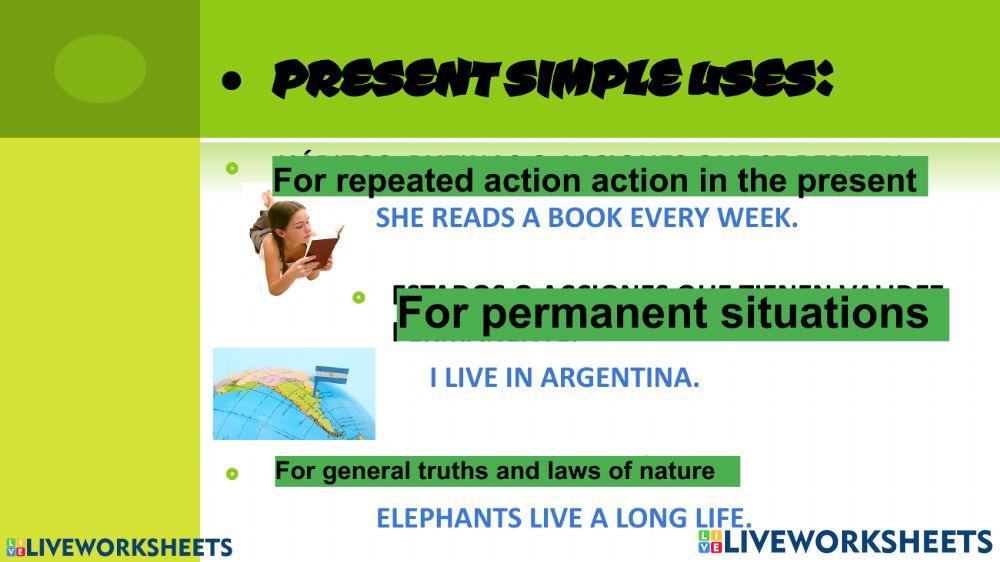 Present Simple- Present Continuous