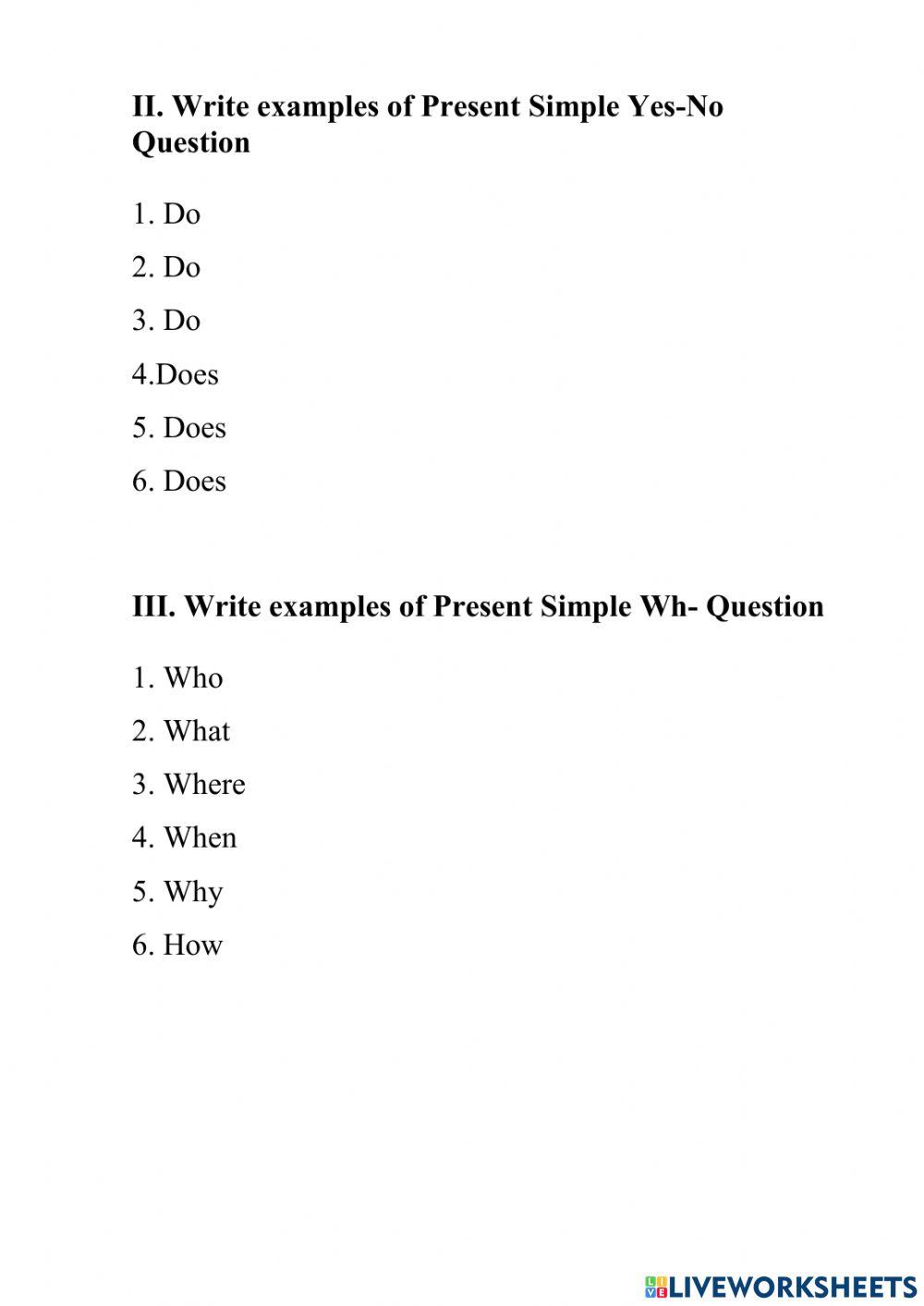 Adverbs of Frequency, Present Simple Questions