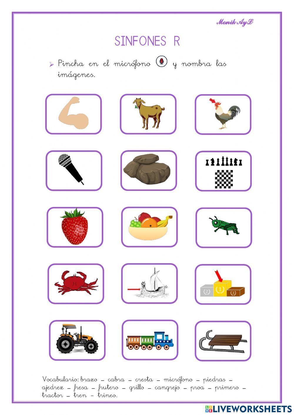 Articulación sinfones R