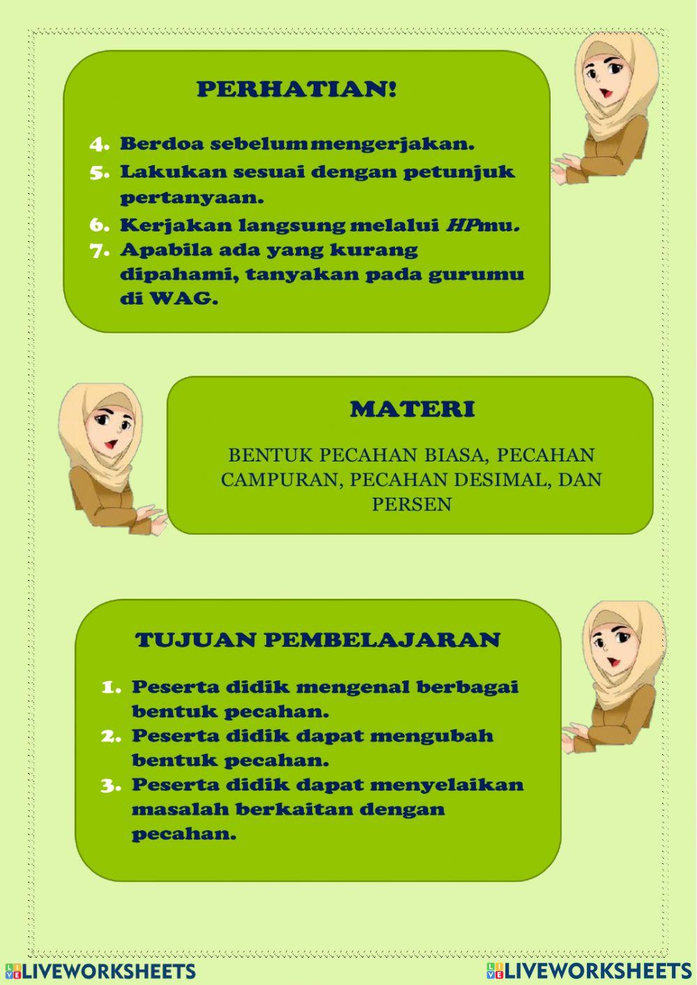 Lk matematika bentuk pecahan
