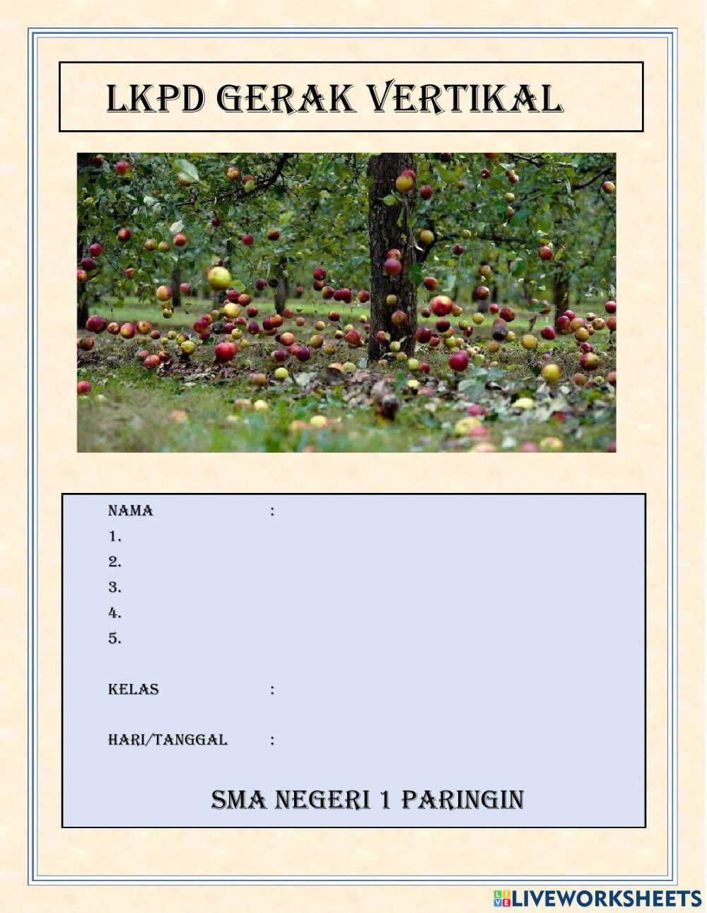 LKPD gerak vertikal