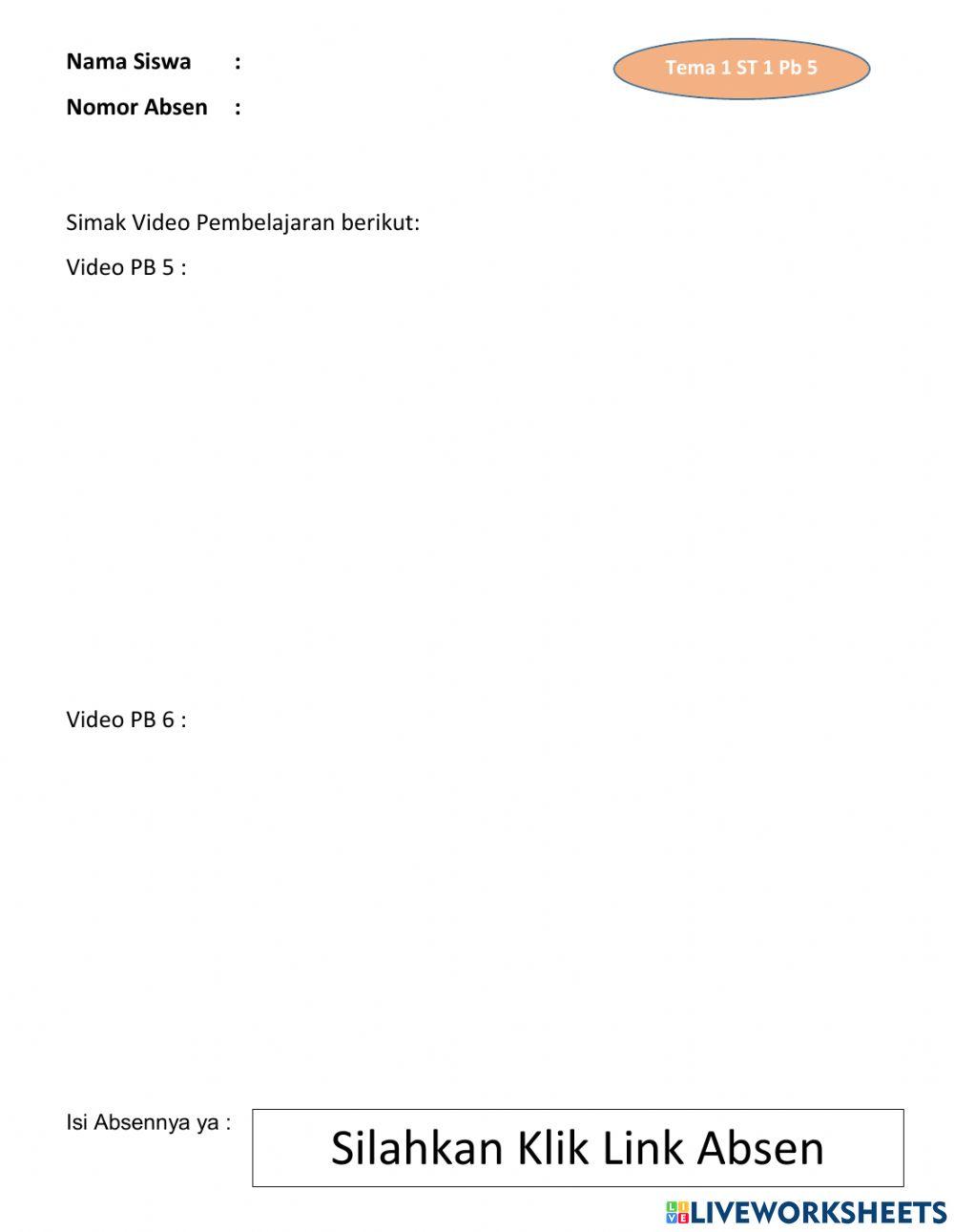 LKPD Tema 1Subtema 1 Pb 5 & 6