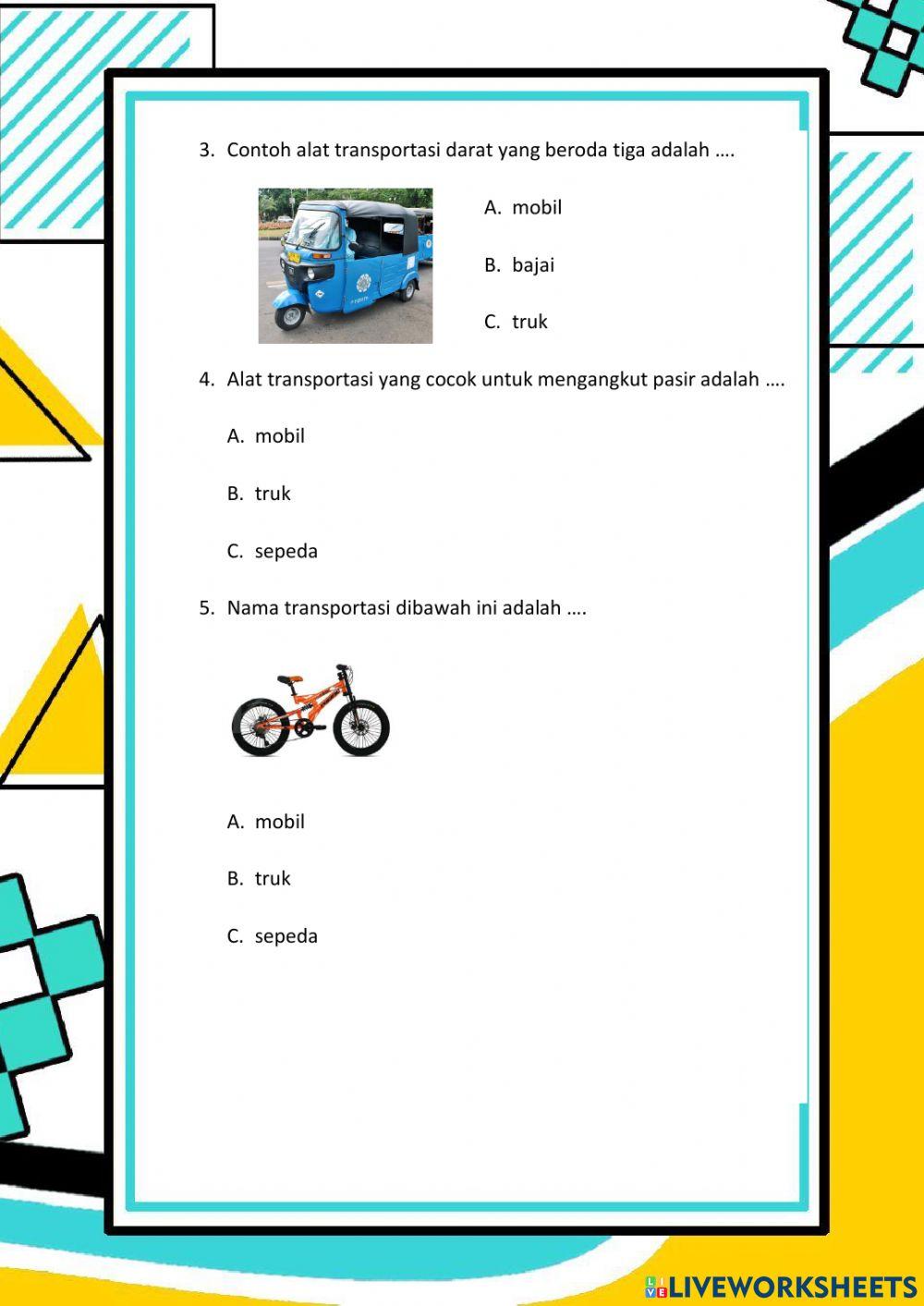 Alat Transportasi Darat