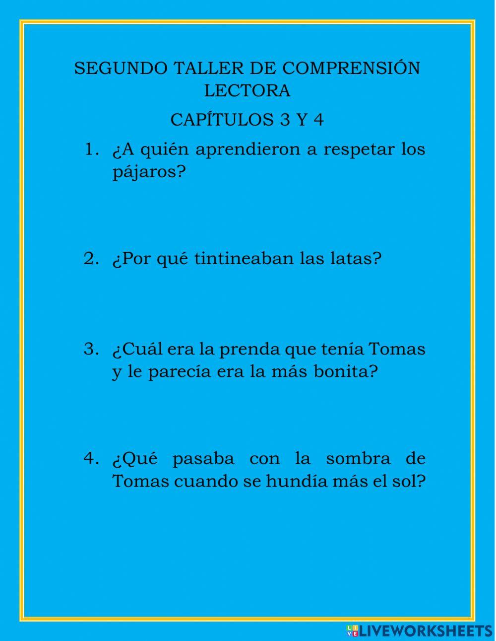Tomas espantapájaros taller dos