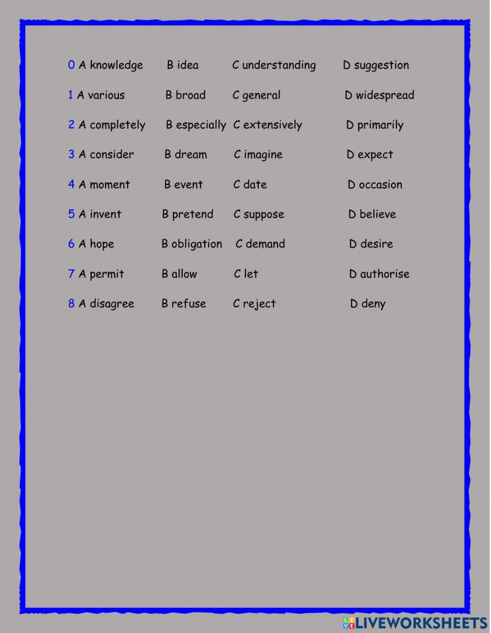 Reading and use of english
