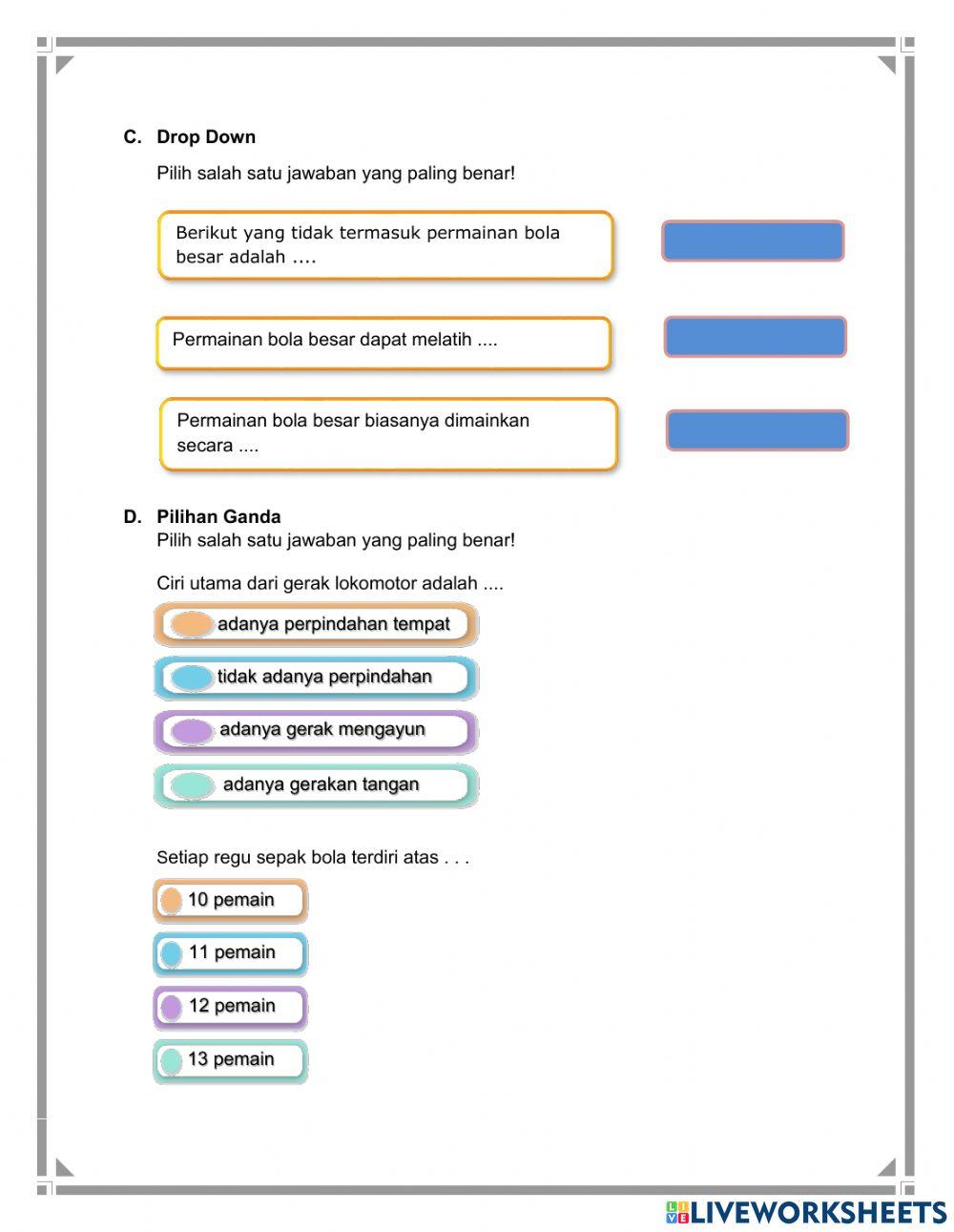 Gerak dasar permainan bola besar