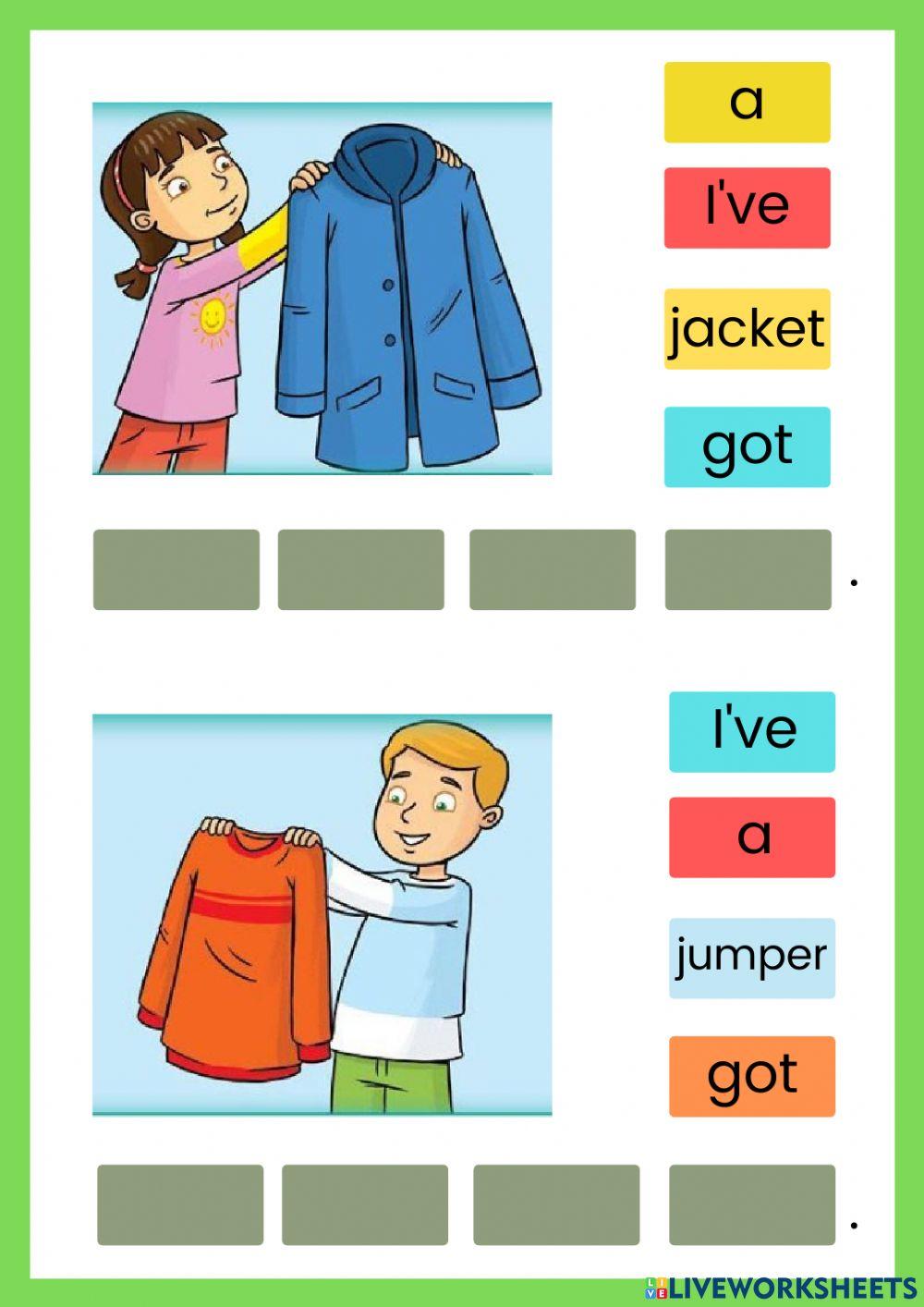 Family and friends starter clothes