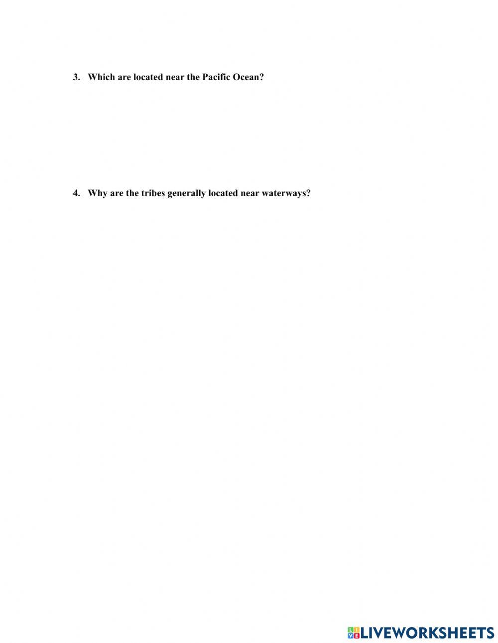 Tribal Lands Identification Activity Tribal Lands Identification Activity