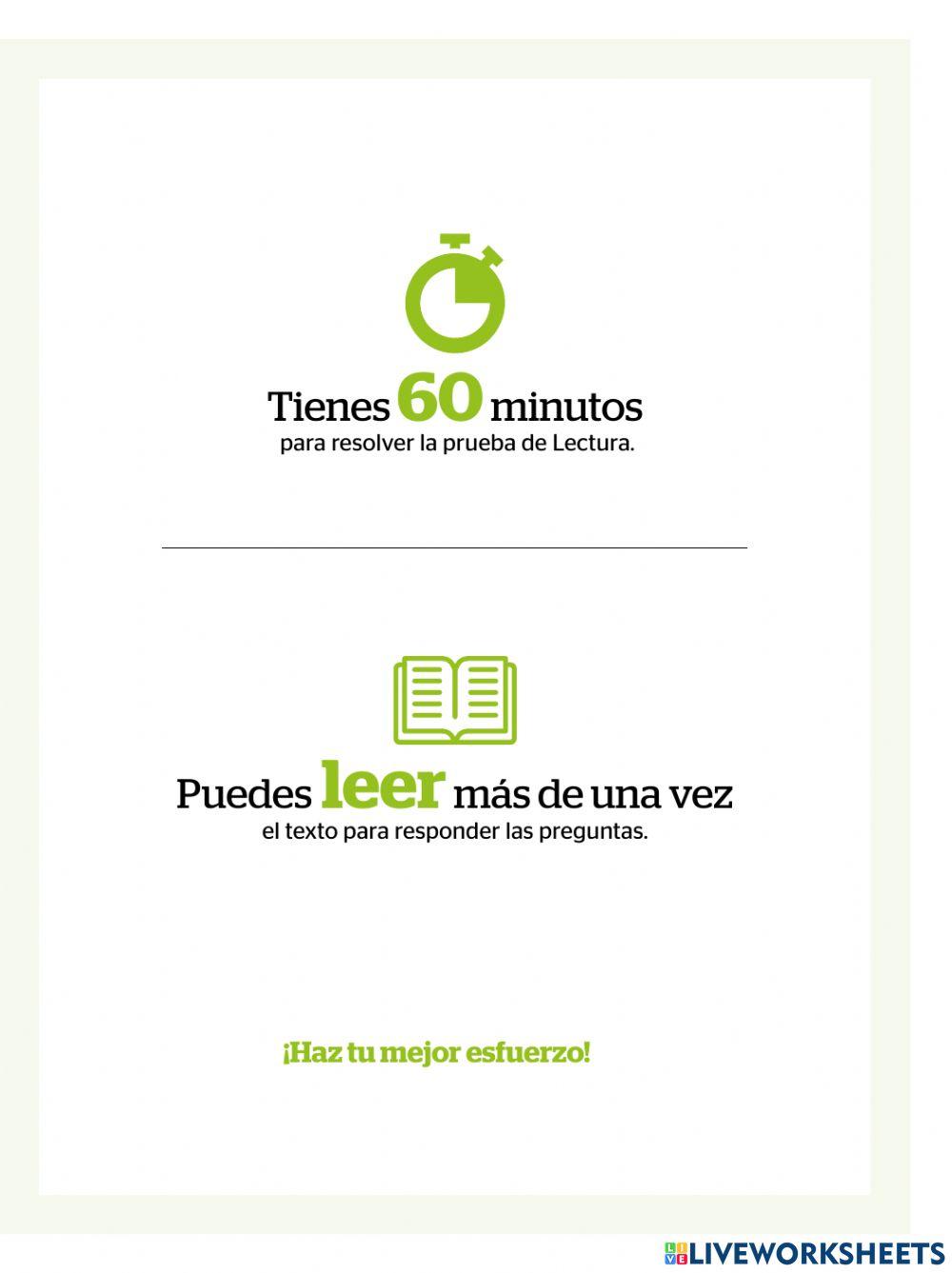 Evaluación diagnóstica de lectura