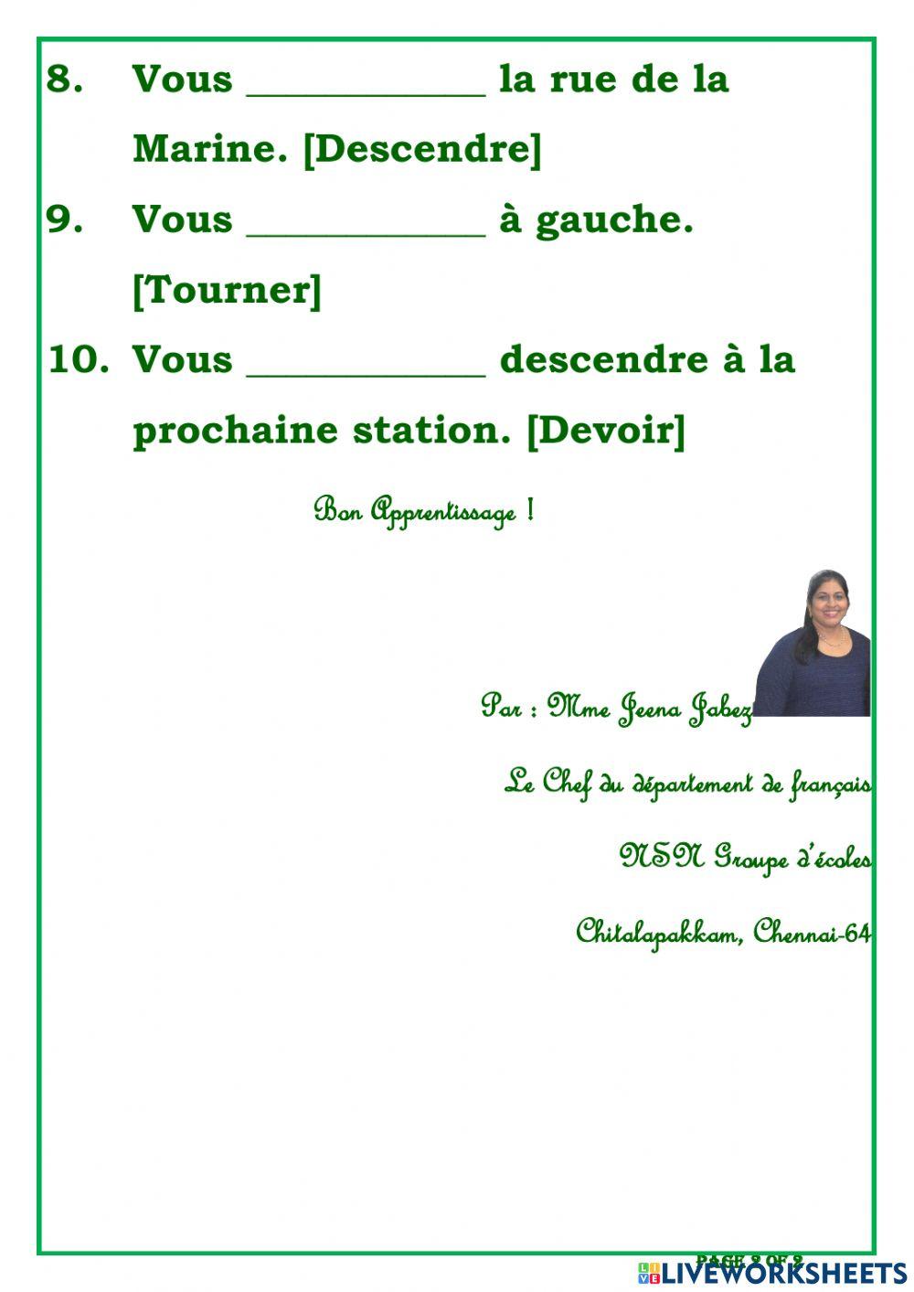 Std XI- Leçon 3- Découvrir une ville- Mme.Jeena Jabez