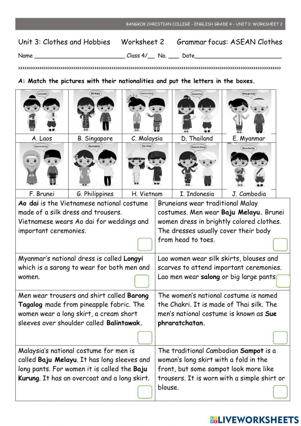 Unit 3 worksheet 2