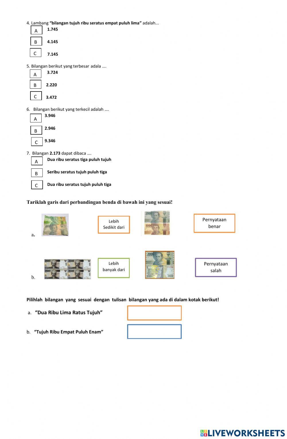 Sifat-sifat Operasional Bilangan Cacah