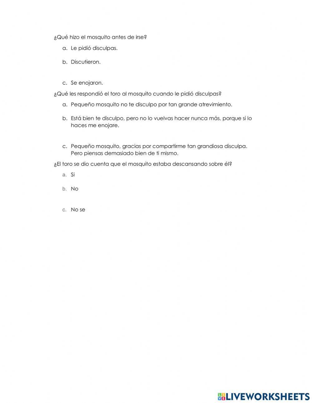 Comprensión de textos