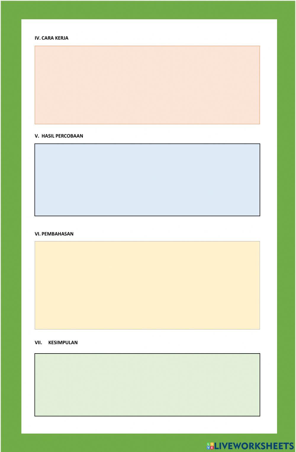 Laporan Praktikum Pembuatan Es Putar Kel 1 worksheet | Live Worksheets