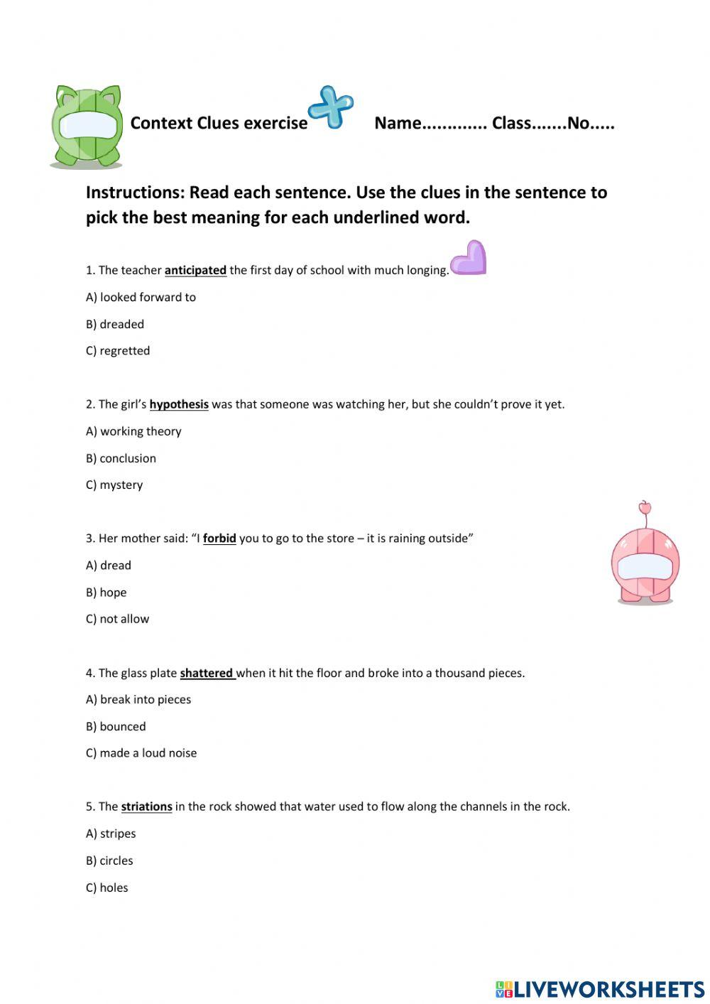 Context Clues