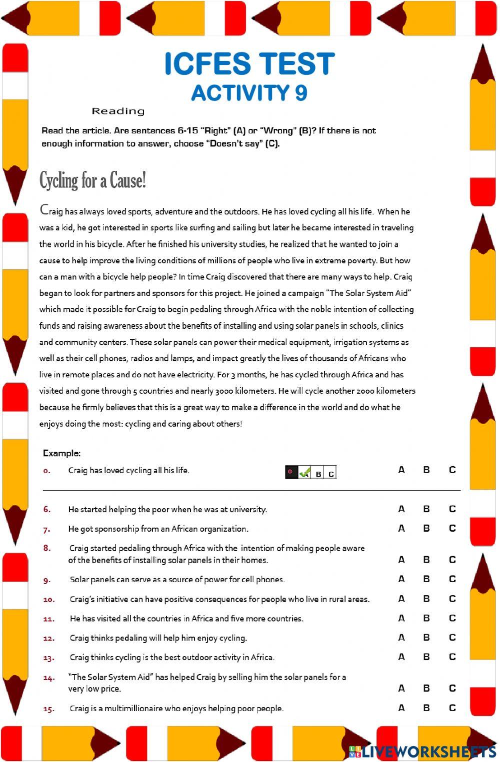 Icfes Test - Activity 9