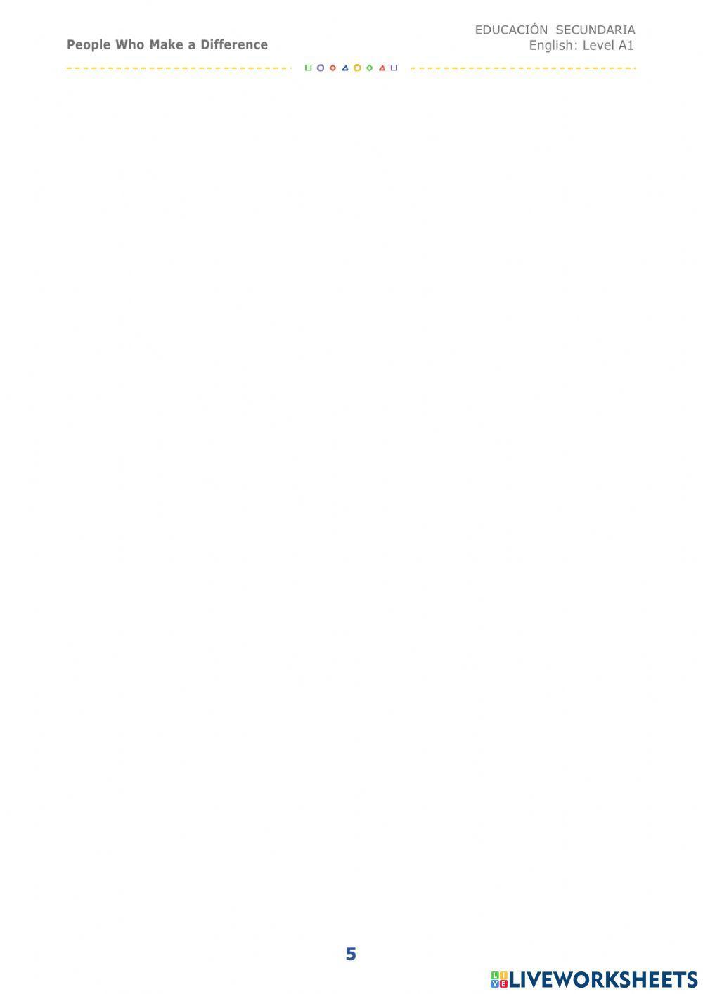 People who make a difference