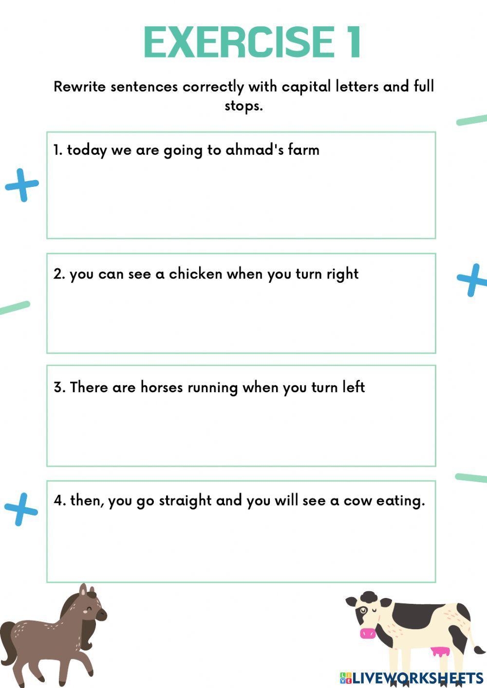 Writing and reading exercise