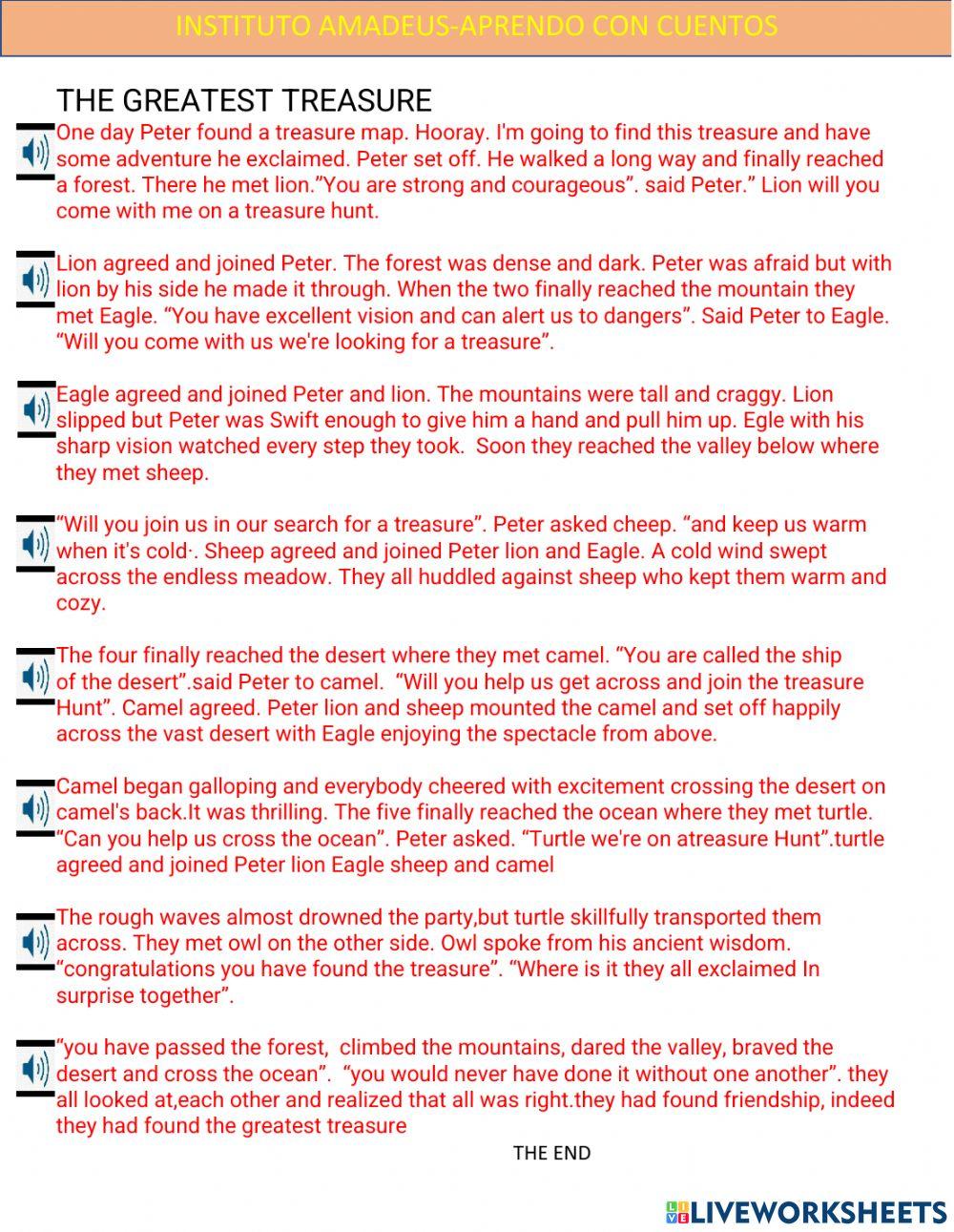 The greatest treasure