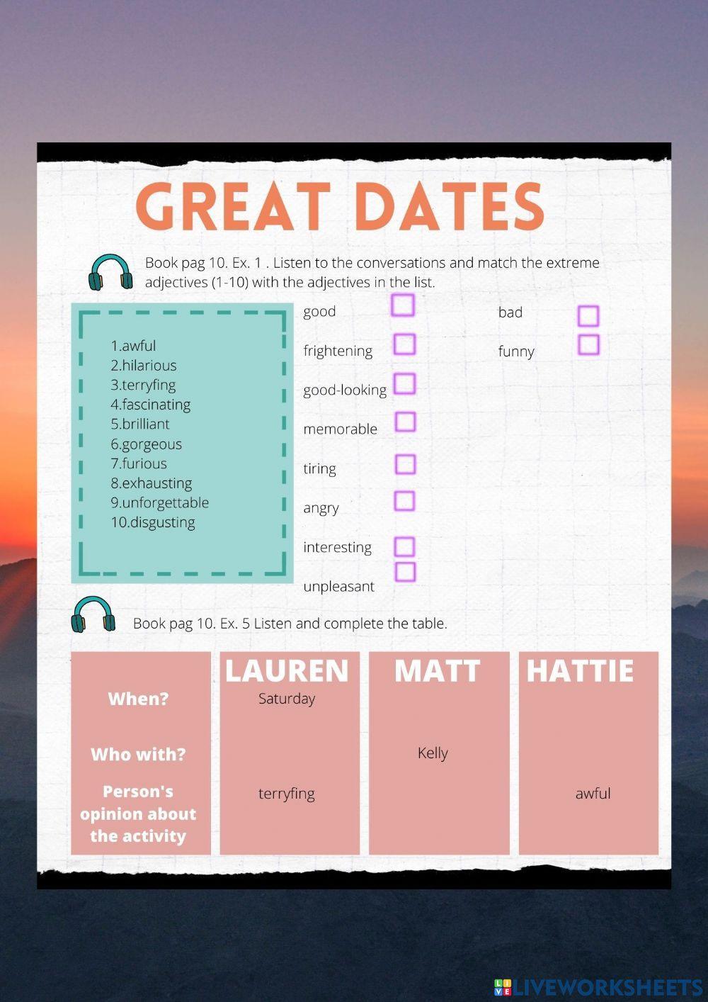 Great Dates