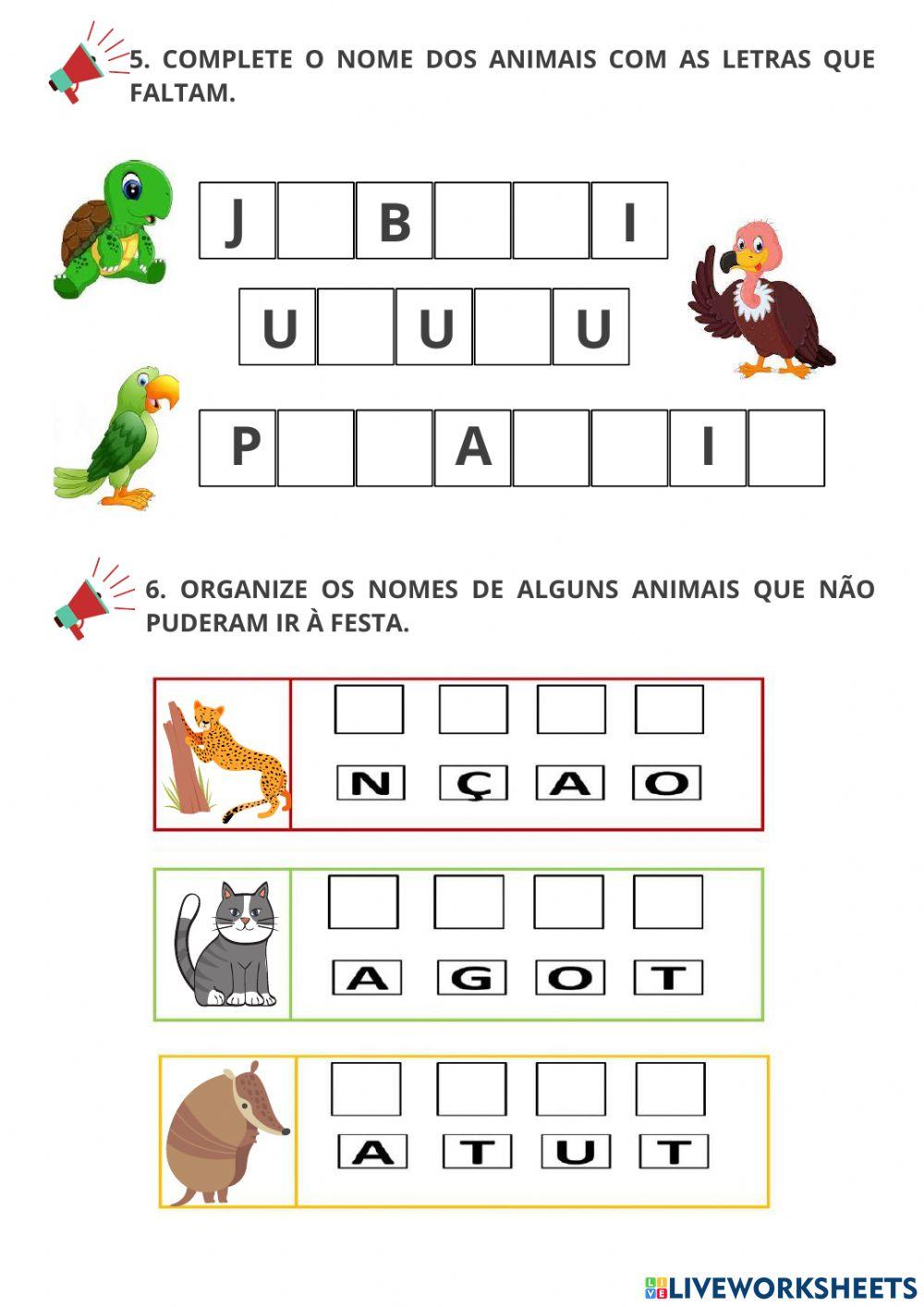 Atividade história festa no céu