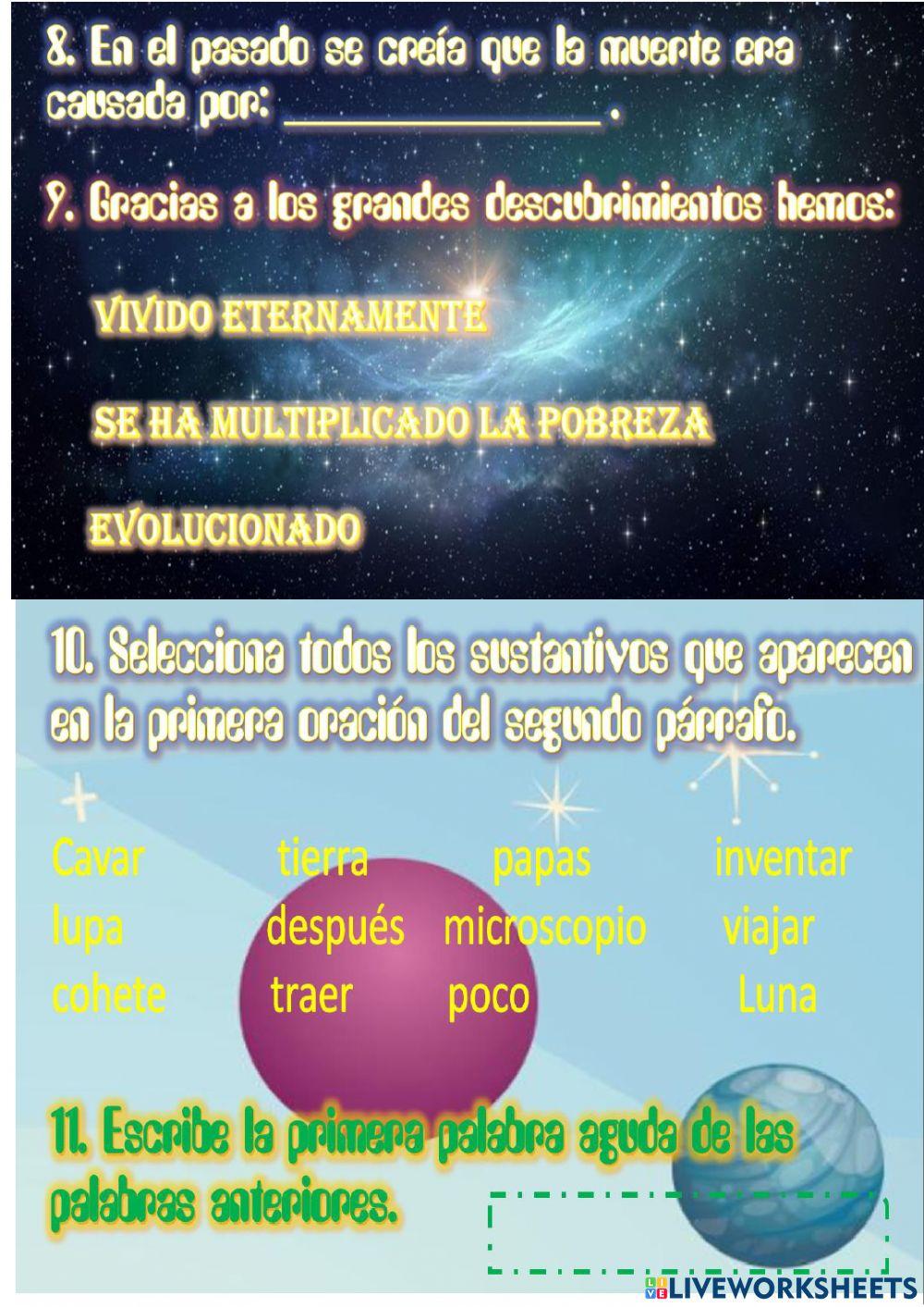 Comprensión de textos -¿Cómo se puede descubrir lo que no se ve?-
