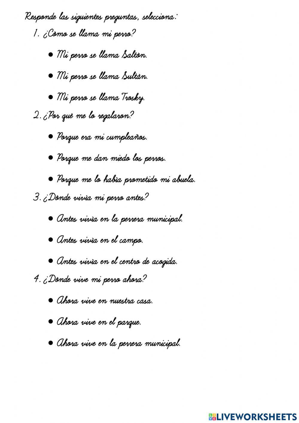 Examen mensual de Raz Verbal