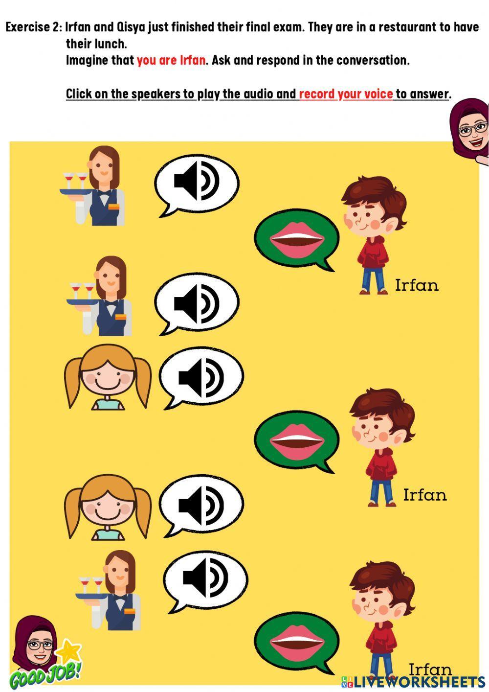 Ordering Food at a Restaurant