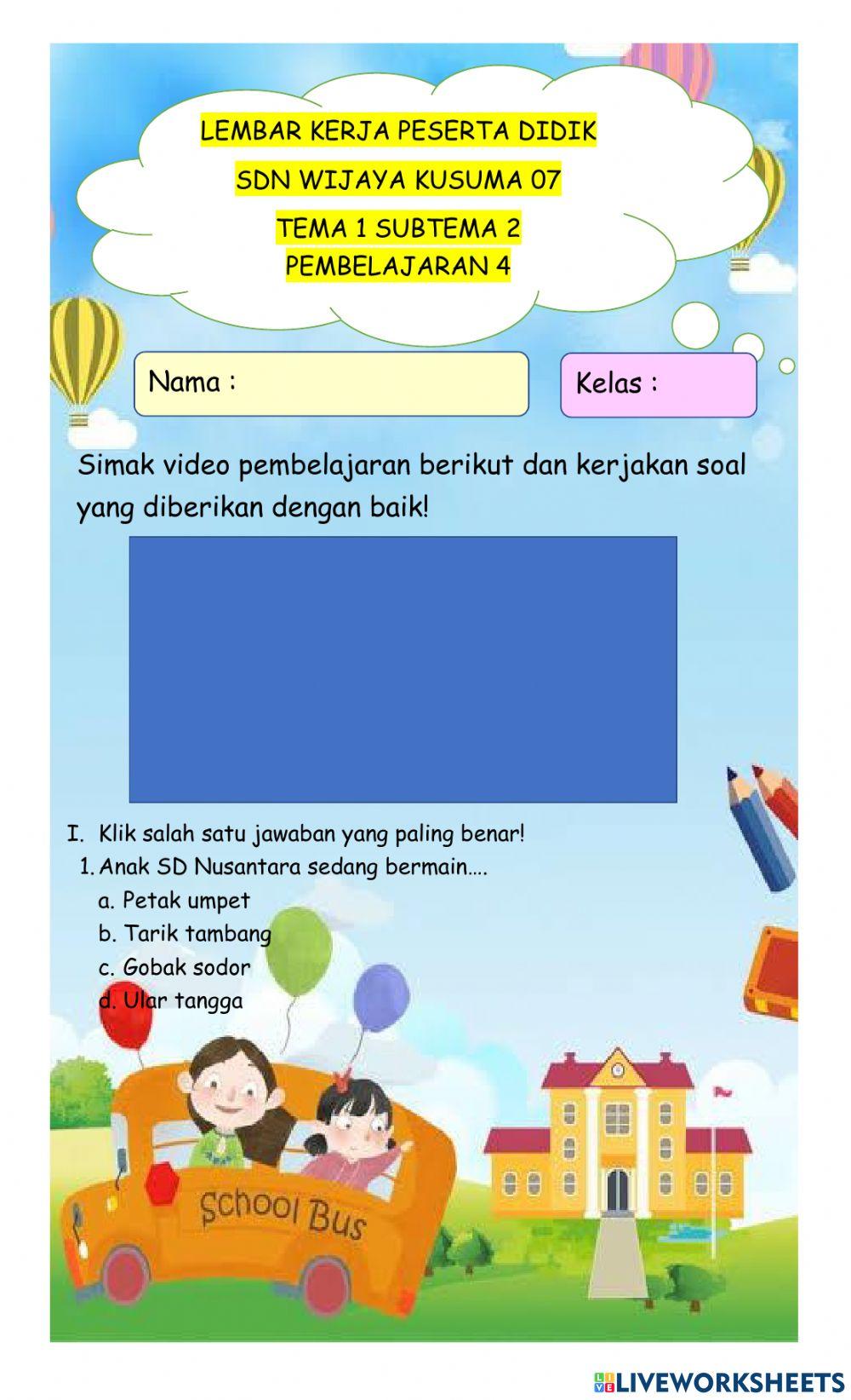 Lkpd tema 1 subtema 2 pembelajaran 4