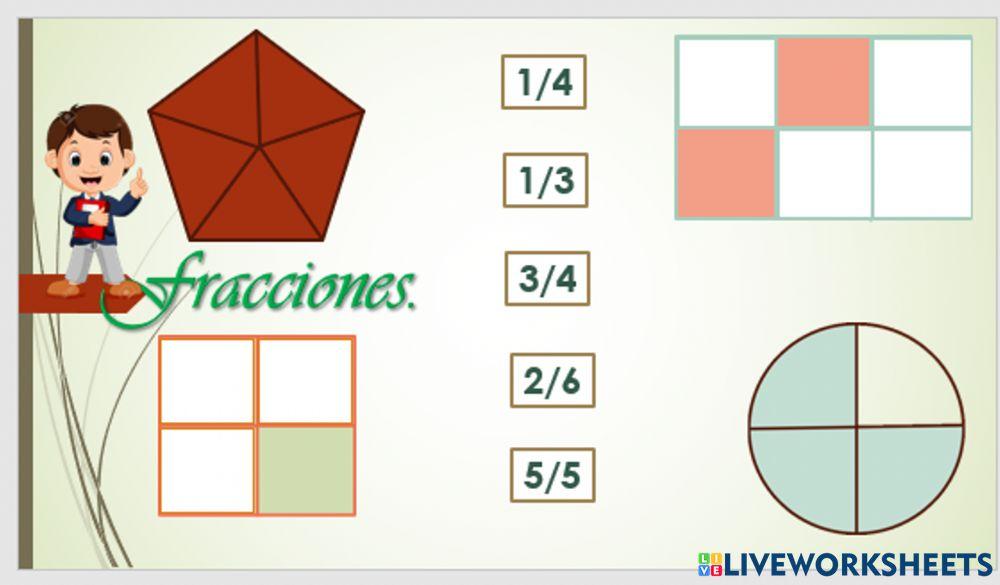 Fracciones online exercise for 5° grado | Live Worksheets